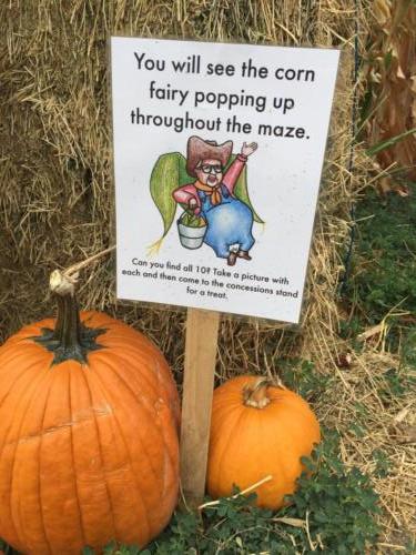Find all of the Corn Fairies in the corn maze and get a treat from our concessions stand!