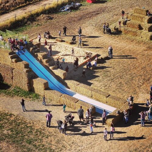 Giant Slide and Corn Pit area
